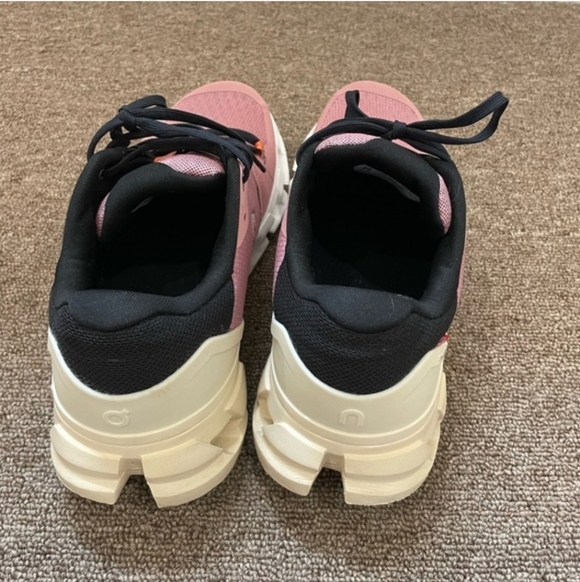 On Running Women's Athletic Shoes in Pink and Black - Picture 7 of 9